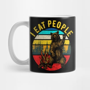 Camping Bear Hiking Funny Camper Gift Mug